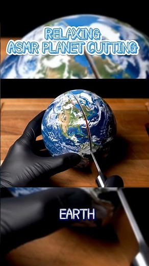 ASMR Cutting Planets | Ultra-Realistic Glass Jupiter, Earth & Mars Sounds