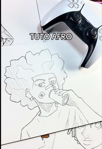 Comment dessiner des afro facilement - Tuto Afro KMSK2