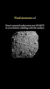 290K views · 1.4K reactions | Final moments of Nasa's asteroid redirection test (DART) in 2022 before colliding with the surface. | Space Science | Facebook