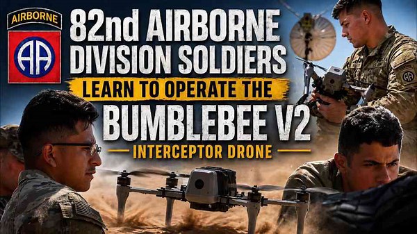 82nd Airborne Division soldiers operate the Bumblebee V2 interceptor