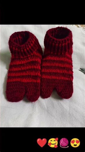 woollen crosia socks❤️#handmade🥰 crochetclothing#dresscrochet #crochet#shorts#viral#trending#art