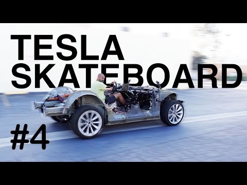 TESLA MODEL 3 MERCEDES / TESLA SCATEBOARD / TeslaGULLWING project Ep. 4 Chassis
