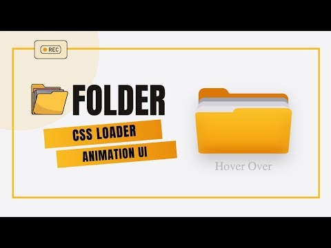 Folder Loader Animation Using Pure HTML & CSS | No JavaScript
