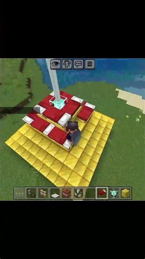Minecraft beacon bed 🛏️ cover slip#minecraft #gemig #varal #tending