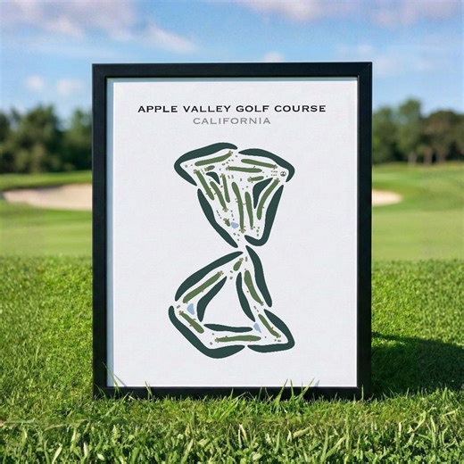 Apple Valley Golf Course, CA | Golf Course Map, Golf Map, Golfer Gift for Him, Scorecard Layout, Golfer Boyfriend Gift, Art Print Decor - Etsy