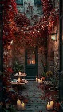 Cozy Coffee Shop Ambience ☕🍂 | Relaxing Autumn Fall Rain Sounds | 4K