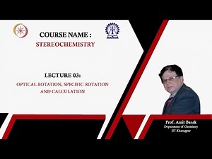 Optical Rotation; Specific Rotation and Calculation Video Lecture - MCAT