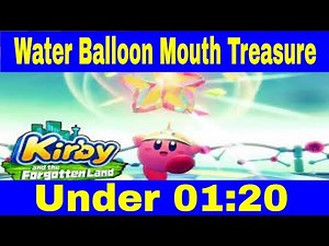 Kirby and the forgotten land: Water - Balloon Mouth Treasure (Treasure Road)