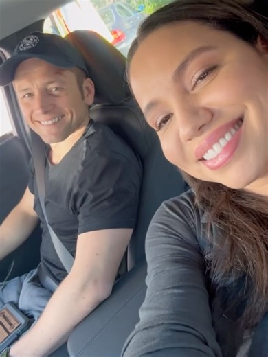 Jurnee Smollett on Instagram: "Dave out here causing a scene… love having @taron.egerton as my partner in crime"