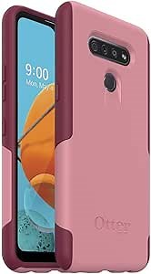 OtterBox Commuter Series LITE Series Case for LG K51 - Cupids Way (ROSEMARINE Pink/RED Plum)