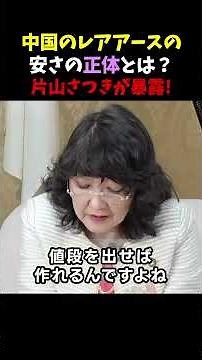 [Satsuki Katayama Reveals!!] What Is the Real Reason Behind China's Cheap Rare Earths?