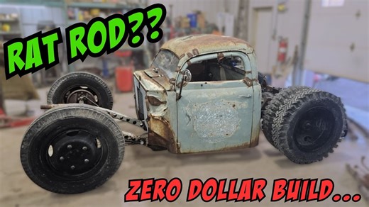 Brent at Halfass Kustoms Is Building a 1951 Ford Rat Rod. And He's Doing It With A Zero Dollar Budget! Can He Pull It Off? - BangShift.com