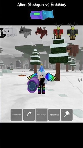 Alien Shotgun vs Entities in #99nightintheforest