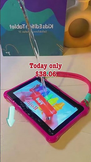 Durable tablet with shockproof case & parental controls