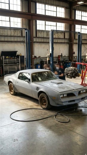 Old 977 Pontiac Trans Am restoration #aivideo #timelapse #automobile