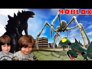 GODZILLA, KAMACURAS y TITANUS SCYLLA defienden la ciudad en Roblox Kaiju Universe
