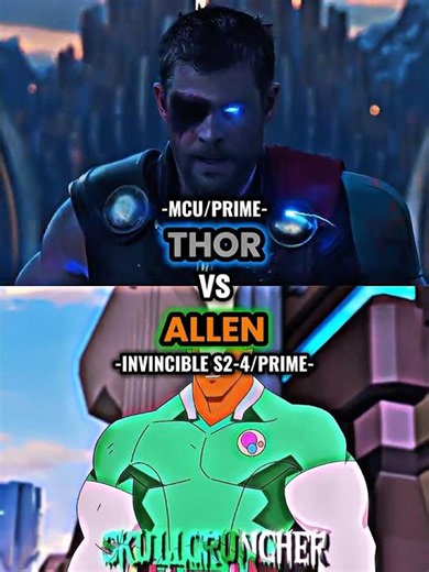 Thor vs Allen #wis #edit #wisedit #marvel #thor #invincible #alien #shortsfeed #mcu #fyp