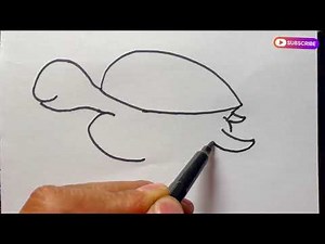 How to Draw Turtle for Kids | Easy Drawing Step by Step for beginners Turtle