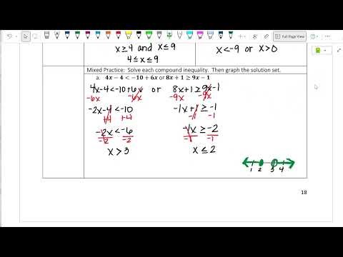 M1 Notes: Solving Compound Inequalities part 2 (2025-2026)