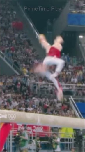 Balance beam routine so good it almost scored a perfect 10 🥇 #gymnastics #olympics #athlete