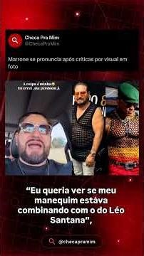 Marrone se pronuncia após críticas por visual em foto