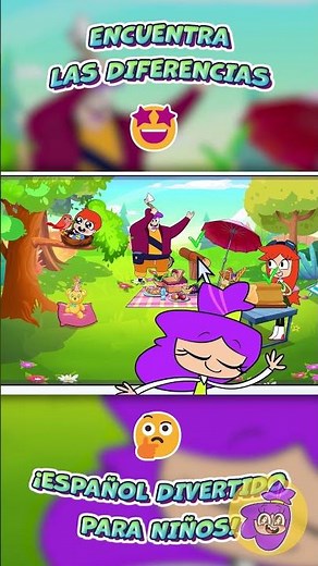 🤩Encuentra las Diferencias 🤔 Español Divertido para Niños