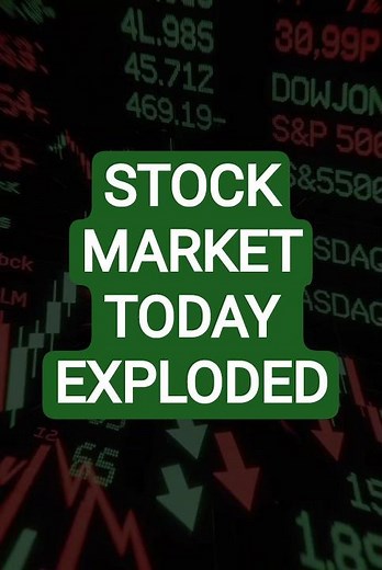 Stock Market Today JUST EXPLODED! 😱 | Stock Market Today | Dow Jones Today | NASDAQ Today