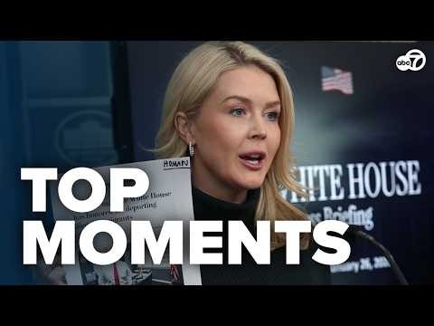 KAROLINE LEAVITT FIERY MOMENTS AS TRUMP'S PRESS SECRETARY