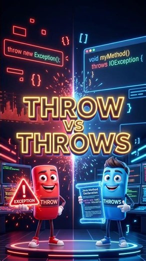 🚨 Throw vs Throws in Java | 95% Developers Get This Wrong! #shorts #java