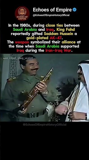 ​The story behind Saddam's golden AK-47...