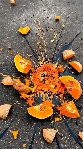 Pumpkin Drop Test 🎃 Massive Smash in Slow Motion