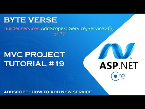 ASP.NET CORE MVC | How to add NEW SERVICE for Dependency Injection #19