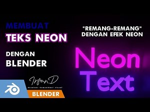 Tutorial Blender Membuat Text Neon