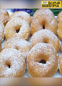 1.1M views · 9.4K reactions | Donat kampung 2000 - Tepung terigu 1 kg - Telur 2 butir - Gula pasir 5 sdm - Creamer 3 sdm - Garam 1 sdt - Ragi 10 gr - Margarin 100 gr - Susu cair 400 ml Toping - Gula halus 200 gr | Dapur bersama | Facebook