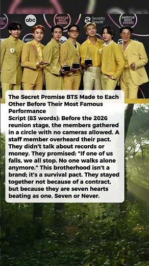 The Secret Promise BTS Made to Each Other Before Their Most Famous Performance