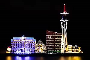 Brick Loot Deluxe LED Light Kit for Your Lego Architecture Las Vegas Skyline Set 21047 (Note: The Model is NOT Included)