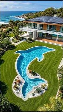 Amazing Dolphin Pool Build | Luxury Backyard Design