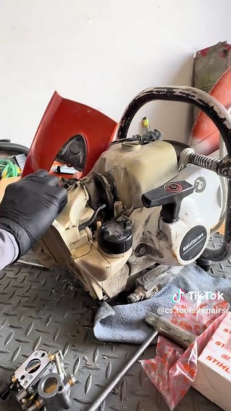 Solución a la fuga de gasolina en Stihl TS420