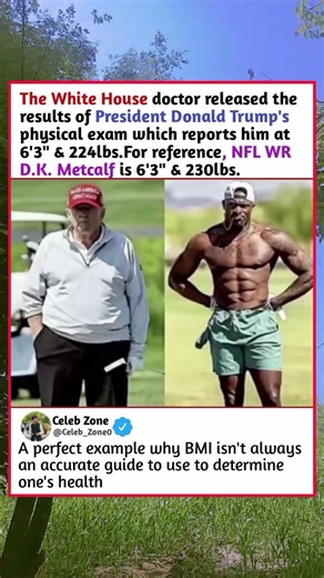 "Trump's Physical: 6'3" 224lbs vs DK Metcalf 😱"