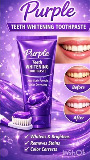 Purple Toothpaste #viral #purple #teethwhitening