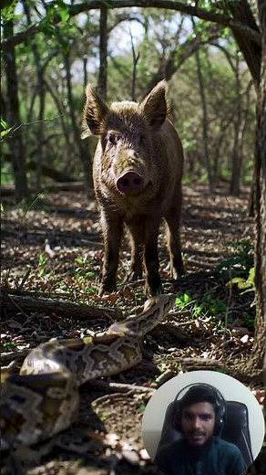 Wild Boar vs Python | Brutal Jungle Face-Off Ends in Failed Strikes