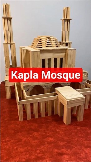 Insane Kapla Model: Mosque Replica Timelapse #architecture #diy #arabic