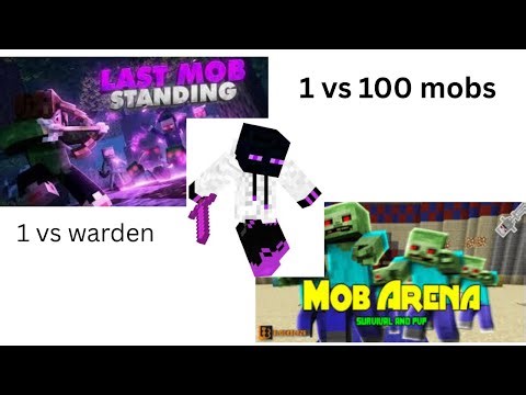 1 man v 100 mobs || I get trapped in a trap || i fight with warden the power full mob of minecraft