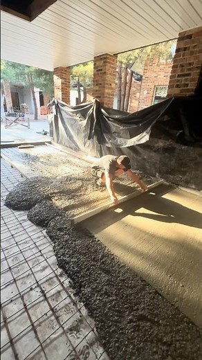 Achieve a Durable Concrete Floor Under Your Canopy: Watch This Process!