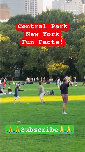 Central Park - New York City Fun Facts! #NewYork #funfacts #centralpark