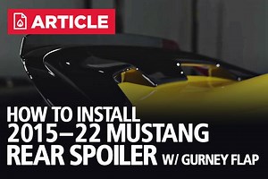 How To Install S550 Mustang Ford Performance Rear Spoiler w/Gurney Flap | 15-23