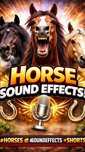 Realistic Horse Sound Effects (Neigh, Snort, Nicker) #horses #soundeffects #shorts