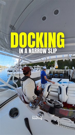 Eduardo Rodriguez | Reverse DOCKING a BOAT in a narrow SLIP If you’re in South Florida and need help docking your boat, we will help you! 🛥️ We provide... | Instagram