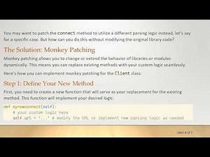 How to Monkey Patch an Instance Method in Python for External Libraries