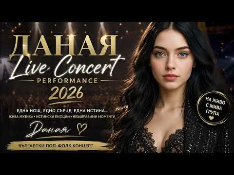 Даная - LIVE CONCERT PERFORMANCE 2026 | Български Поп-Фолк Концерт
